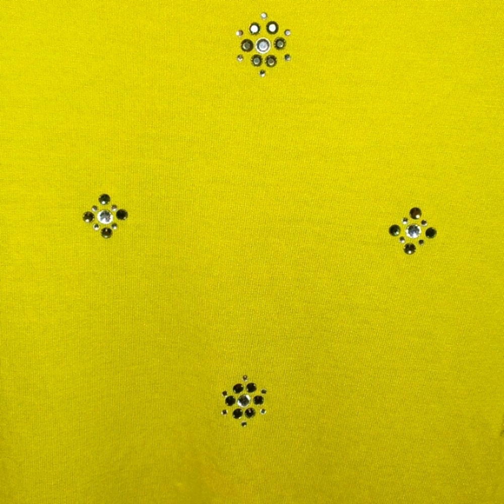 Liz Claiborne size XL bright green shirt with bling - Picture 4 of 5